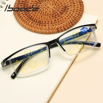 Iboode Postopno Multi-Focus Obravnavi Očala Smart Zoom Anti-modra svetloba Moški Ženske Branje Očala Presbyopic +1.5 +2.5 +3.5