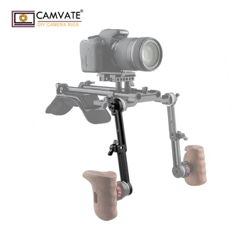CAMVATE Fotoaparat Nastavljiv Podaljšanje Roka Z Dvojno M6 ARRI Standard Rosette Okvirov Za DSLR Fotoaparat z Bliskavico Pribor 2020