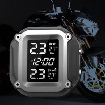Motornih koles Tlak Zaslon Senzor Nepremočljiva Realnem Času Nadzor Tlaka v Pnevmatikah Sistem TPMS Android Tpms Z LCD