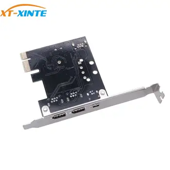 XT-XINTE PCI-E 1X, da 1394 Kartice 3 Vrata Širitev Kartico DV HD, Zajem Video Kartica pcie z IEEE 1394A 1394B 6Pin Krmilnik VT6315N