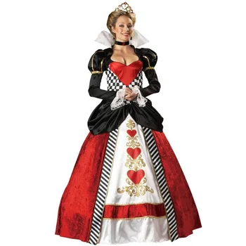 Seksi Alice v Čudežni deželi Kraljica Src Kostum dodatno vagant kraljica kostume Ženske Halloween Kostumi za ženske