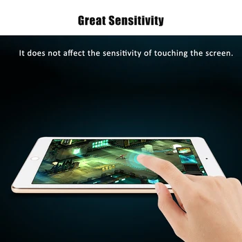 Za ipad Zraka 2 Kaljeno Steklo Za iPad z 9.7 2018 , Ultra Slim Pregleden Zaslon Patron, Zaščitna folija za ipad Zrak 1 Pro 9.7