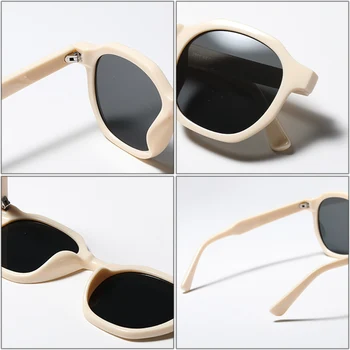 TAKO&EI Moda Kvadratnih Ženske Vintage sončna Očala Očala Okvir Trending Jasno, Čaj, Bež Očala Moških Odtenki UV400 sončna Očala