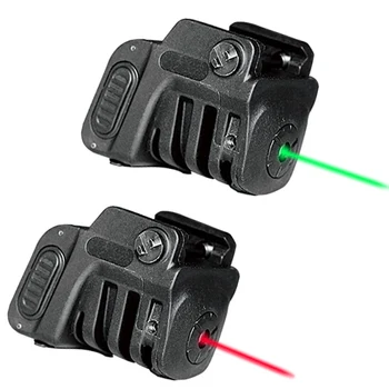 Kompaktna Polnilna taktično mini Zelena / Rdeča Laser Pogled Kazalec za samoobrambe orožje pištolo pištolo glock laser