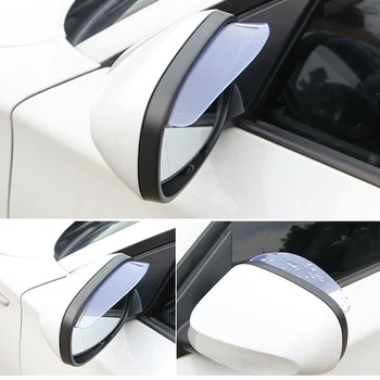 2Pcs Avto Rearview Mirror Dež Vizir Za Mitsubishi motors asx lancer 10 9 x outlander xl pajero sport 4 l200 carisma