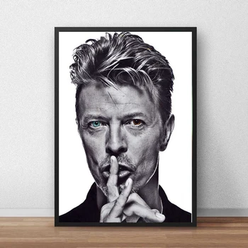 David Bowie Pop Glasbe Legenda Pevka Plakat Platno Stensko Slikarstvo Umetnost, Moderna Dnevna Soba Dekoracijo Doma