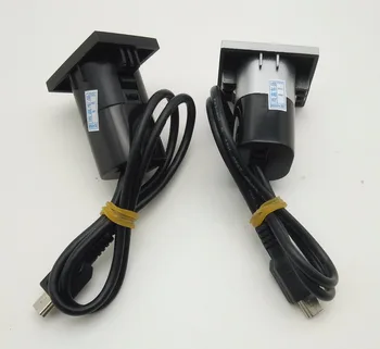Za Ford Focus MK2 USB / AUX Režo vmesniki vtič + kabel vmesnika Mini USB Adapter kabel Črno Srebrni pribor
