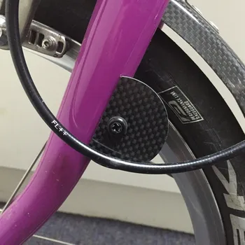 Zložljivo kolo zavore linija anti-friction ohranjanje ploščo za bromton kolo bmx opremo iz ogljikovih vlaken