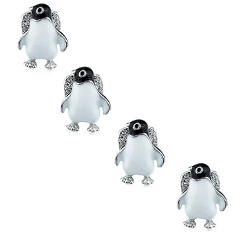 Pingvin zapestne gumbe Klinov Gumb za Gospodov Jopičem Obleko Bakreni Material Anime Hlačnice Povezava