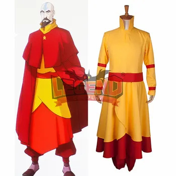Legenda Korra Tenzin Cosplay Kostum za Odrasle Halloween po Meri Narejeno obleko z rdeče ogrinjalo