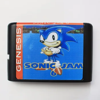 Sonic 6 Jam 16 bit MD Igra Kartice Za Sega Mega Drive Za Genesis