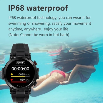LIGE 2020 Nove Pametne Gledajo Moški športni IP68 Vodotesen Watch Srčni utrip, Krvni Tlak Fitnes Smartwatch Podpora Multi-languauge