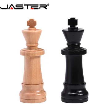 JASTER vroče prodajo USB 2.0 creativo Kitajski šah Zunanji pomnilnik usb flash disk 4GB 8GB 16GB 32GB 64GB lesene pendrive darilo