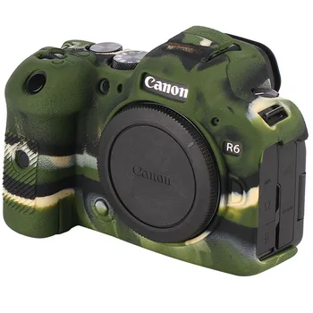 Zgostitev Antiskid Mehke Silikonske Gume Zaščitni Pokrov kamere telo za canon EOS R6 Primeru DSLR Vrečko