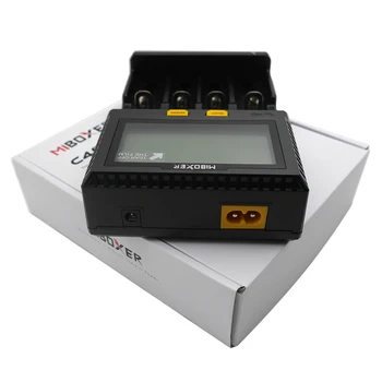 Miboxer C4 LCD Smart Polnilec za Li-ion IMR PIS LiFePO4 18650 14500 26650 21700 AAA Baterije 100-800mAh 1.5