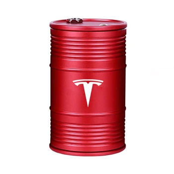 Za Tesla Model 3 Model X Model S Model Y Aluminij Zlitine Avto, Pepelnik z Vrtljivim Pokrovom Visoko zaviralci Gorenja Prenosni Pripomočki