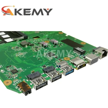 Akemy X751NV original mainboard za ASUS X751NA X751N Prenosni računalnik z matično ploščo X751NV mainboard s 4 GB-RAM N3050 / N3060