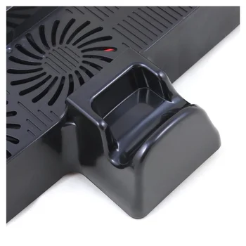 Vroče!! 3 v 1 Vertikalni Polnjenje Dock Postajo Hladilni Ventilator Stojalo za Xbox 360 Slim Črne