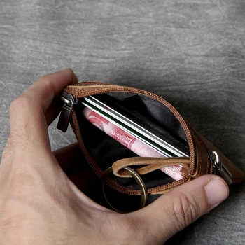 AETOO Glavo-plast cowhide mini denarnice retro ročno ultra-tanko usnje vozniško dovoljenje kartico pack