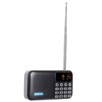 Prenosni Mini Digitalni Radijski Sprejemnik Ročni Digitalni DAB+FM+USB+TF Kartice Zvočnik za MP3 Predvajalnik Zvočnika za ponovno Polnjenje