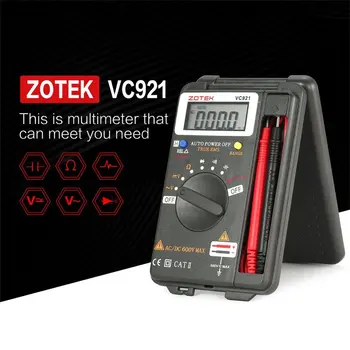 VC921 Digitalni Multimeter Multimetro Analogni Multimeter Tranzistor Tester Digitalni Mastech esr Merilnik Temperature lcr 2020 rm409b