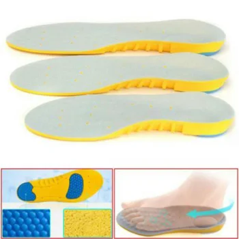 1Pair Ortopedski Vložki 3D Gel Vložki Ravno Noge Arch Podporo za Čevlje Vložki Za Moške/Ženske Čevlje Ortopedije vložek stopalo blazinice