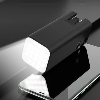 20000mAh Moči Banke vgrajen Kabel AC Priključite Prenosni Polnilec za iPhone 12 X Samsung Xiaomi Poverbank Zunanje Baterije s Svetlobo