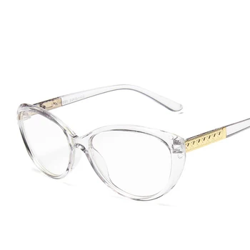 Moda Anti Modra Svetloba Blokiranje Filter Očala Ženske Cat Eye Glasses Okvir Jasno objektiv Pregleden Seksi Dama Očala Oculos