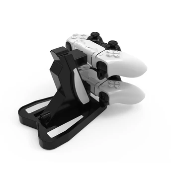 USB Polnilnik z Dvojno Polnjenje Dock Stojalo Postaja Stojalo Držalo za PS5 Gaming Conso WXTB