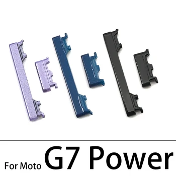 10Pcs/Veliko, Novih Za Moto G9 G7 Moč G8 Plus Play / G8 Moč Lite Gumb za Vklop VKLOP IZKLOP Glasnost Navzgor, Navzdol Strani Gumb Ključ