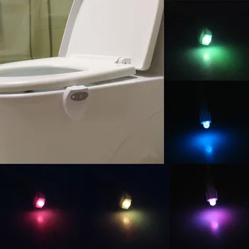 LED Night Light Osvetlitev Nepremočljiva USB Polnjenje S Senzor Gibanja Za Toaletno Posodo Kopalnica QP2
