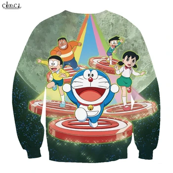 Klasična Anime Doraemon Majica Moda moška Oblačila Risanke 3D Print Majica Moški/Ženske, Šport Vrhovi T259