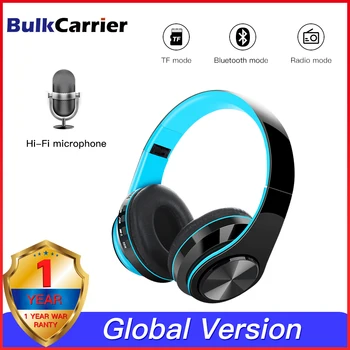 Brezžični 5.0 Bluetooth Slušalke Globok bas Stereo Bluetooth Slušalke Podpira TF način z Mikrofonom za iphone, Android, PC Ipad