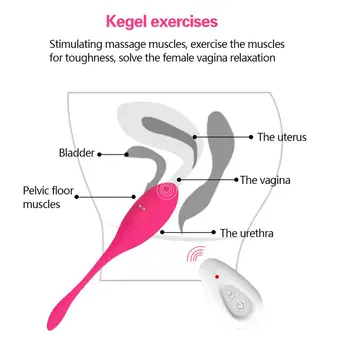 Vaginalne Jajce Vibrator Brezžični Daljinski Vibracijske Hlačke Bullet Keglove Kroglice G Spot Klitoris Stimulator Odraslih Sexshop Sex Igrača za Ženske