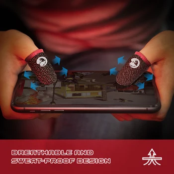 GameSir Talons Sweatproof Dihanje Gaming Prst Rokavice 1 Par Poklicnih Thumbs Rokav za PUBG COD, Zaslon na Dotik, Nadzor