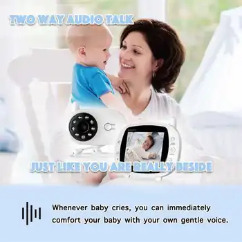 3.5 Digitalne Brezžične Baby Monitor LCD Zaslon, Video, Barvni Varnostne Kamere Temperatura 2 Način Govori Night Vision Otroška Varuška Fotoaparat