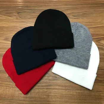 Novo jeseni in pozimi klobuk moške črne hip hop modne blagovne znamke volne klobuk pismo vezenje preprost Evropski in Ameriški pletene klobuk