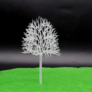 Obrat Model Drevo Igrača Kristalno Drevo Gradnje Vlak Scene, zaradi Česar 50pcs Simulacije Pesek Tabela Diorama DIY