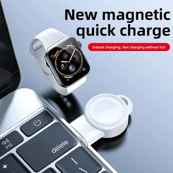 Prenosni Brezžični Polnilec za Apple Watch 6 SE 5 4 Polnjenje Dock Station 2 v 1, USB Kabel Polnilnika za IWatch Serije 5 4 3 2 1