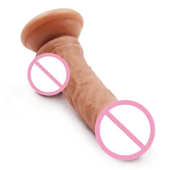 YUELV 6.1 Palčni Silikonski Mehko Mini Realistics Dildo Za Začetnike Erotično Umetni Penis Ženska Masturbacija Adult Sex Igrače