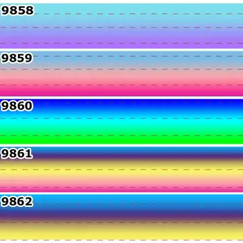 Novih 50 Metrov Postopno Spreminjanje Barve Natisnjene Grosgrain Trakovi Brezplačno Shipping9748 - 9761