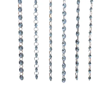 Hbl Garland Visi 14 mm Jasno, Kristalno Octagon Noge s Kovinskimi Priključki Zavese Diamond Stranka Domov Poroko Lestenec Dekor