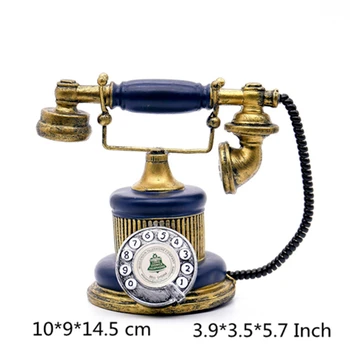 VILEAD 14.5 cm Smolo Letnik Javno službo, Telefon Figurice Stari Telefon, Trgovina, Restavracija Retro Model Evropske Dekoracijo Hogar