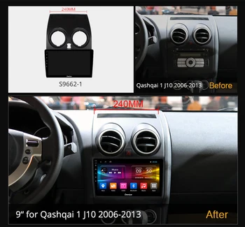 Ownice Okta Core Android 10.0 Avto radio stereo K3 K5 K6 za Nissan Qashqai 1 J10 2006 - 2013 dvd GPS igralec 4G Navi Stereo SPDIF