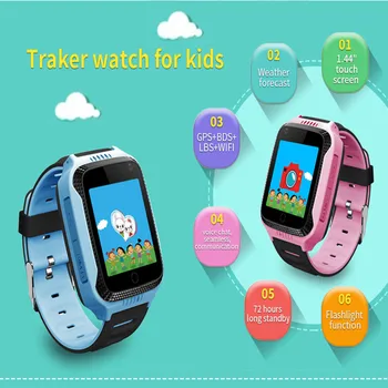 GPS Tracker Otroci Watch Smart GPS Telefon Ure Fotoaparat Svetilka SOS Klic Lokacija Ura Otrok Ure Q528 2G Podatkov Kartice SIM