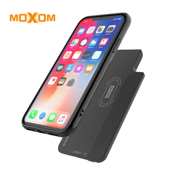 MOXOM Brezžični Polnilnik, QC 3.0 Hitro Polnilnik 10W Vhod USB Adapter za Polnilnik Mobilnega Telefona Polnilnik Za iPhone, Xiaomi, Huawei