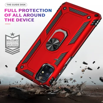 JKaiSen Shockproof Vojaški Razred Oklep Primeru Telefon Za Samsung Galaxy A42-5 G Avto Nosilec Obroč zaščitni Pokrov Za Samsung M51