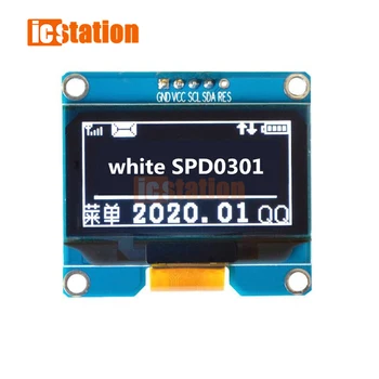 1.54 palčni PM 5PIN Bela Modra Rumena OLED Module IIC I2C Vmesnik 128x64 Zaslon SPD0301 Voznik IC 3.3-5V