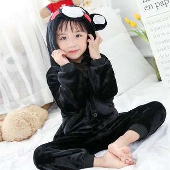 Kigurumi Black Kumamon Nosi Pižamo Živali Stranka, Cosplay Kostum Flanela Onesies Igra Risanka Živali Sleepwear