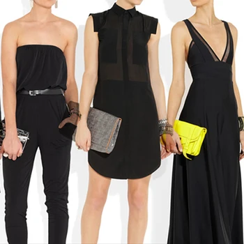 LEO&LIN Moda Čista Bela Črna Visoke Kakovosti Svila Bombaž Oblačila Diy Ročno Svilena Tkanina Barva Debelo